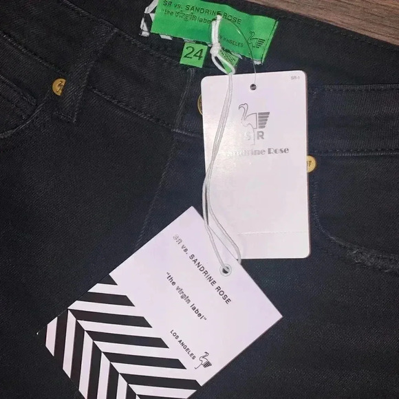 Free people x Sandrine rose black distressed skinny leg jeans - Picture 3 of 6